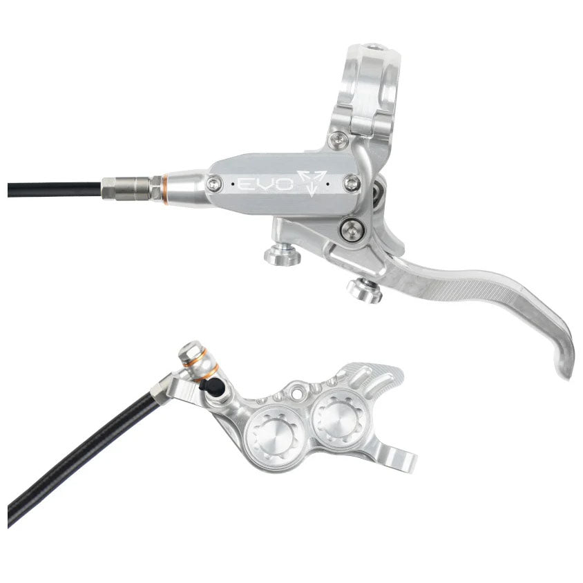 Hope Tech 4 Evo GR4 MTB Hydraulic Disc Brake and Lever - Silver/Silver